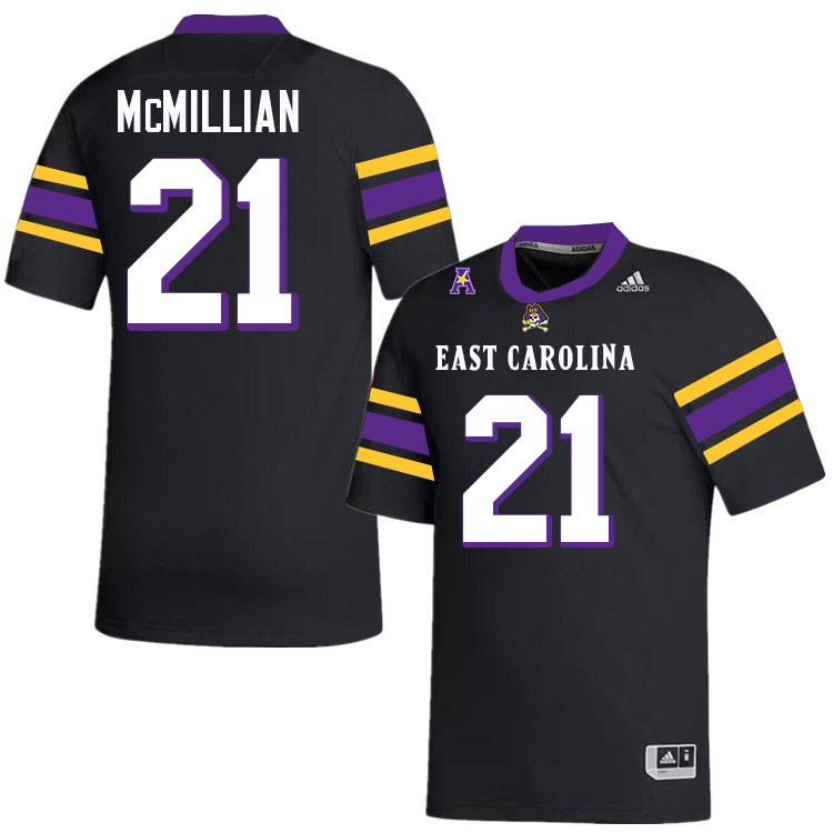 Ja'Quan McMillian ECU Jersey,East Carolina Pirates #21 Ja'Quan McMillian Jersey Youth College-Black